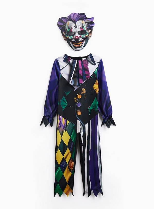 Retro Clown Fancy Dress Costume 5-6 years